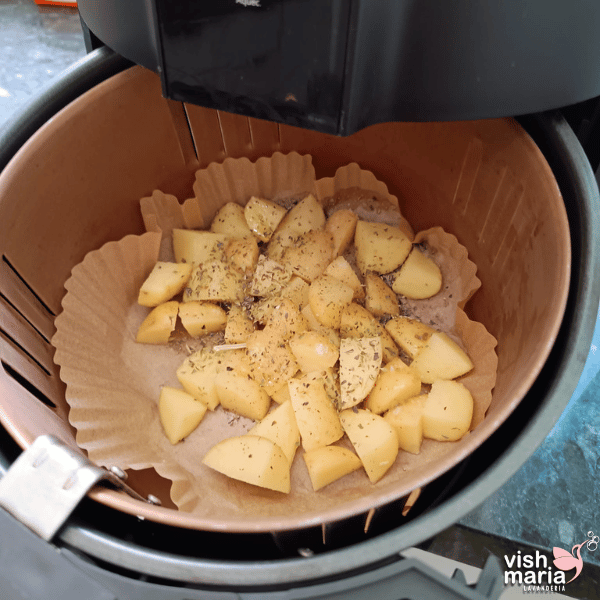 Forros de Papel Airfryer Antiaderente - Pack com 100 Unidades Descartáveis!