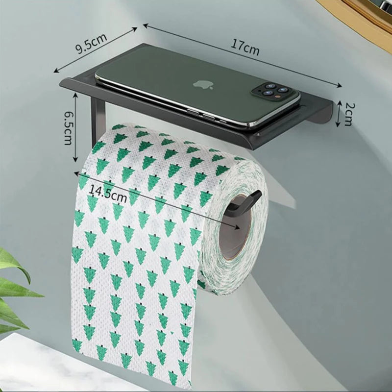 Suporte do Papel Higiénico com Prateleira